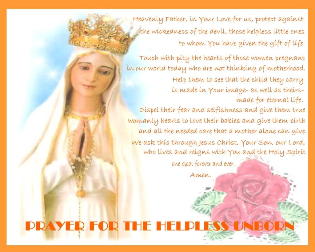 Prayer for the Helpless Unborn Pictures, Images and Photos