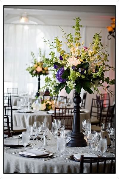 They also incorporated mahogony candlesticks and rustic lanterns to 