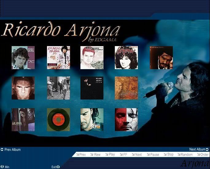 Discografia interactiva de Ricardo Arjona - Trabajo de Edgama