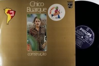 Portada del SENCILLO en LP de Chico Buarque en portugues