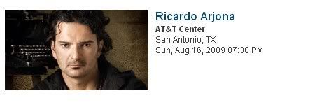 Ricardo Arjona en el AT&T Center Ricardo Arjona en el AT&T Center