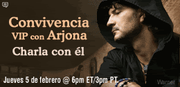 Ricardo Arjona estuvo con sus fans en un Chat en Directo Ricardo Arjona estuvo con sus fans en un Chat en Directo