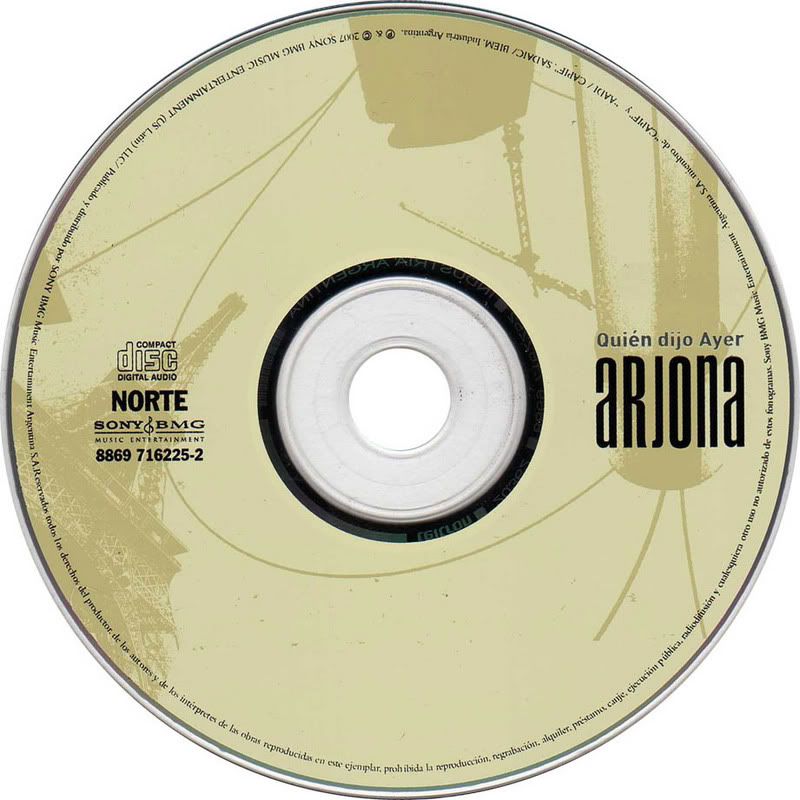 Disco QUIEN DIJO AYER, 2007, de Ricardo Arjona