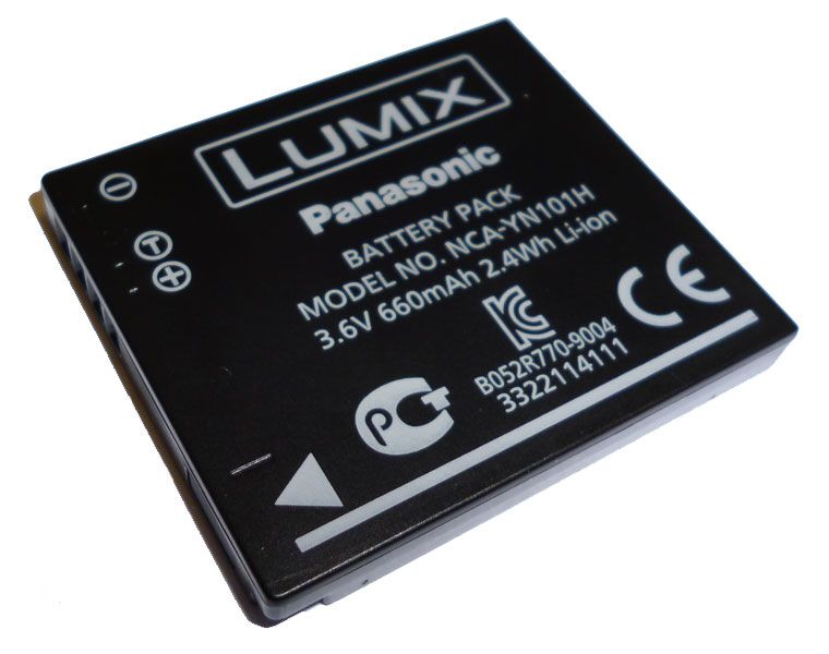 GENUINE PANASONIC LUMIX 3.6V 660mAh LIION DIGITAL CAMERA BATTERY NCA