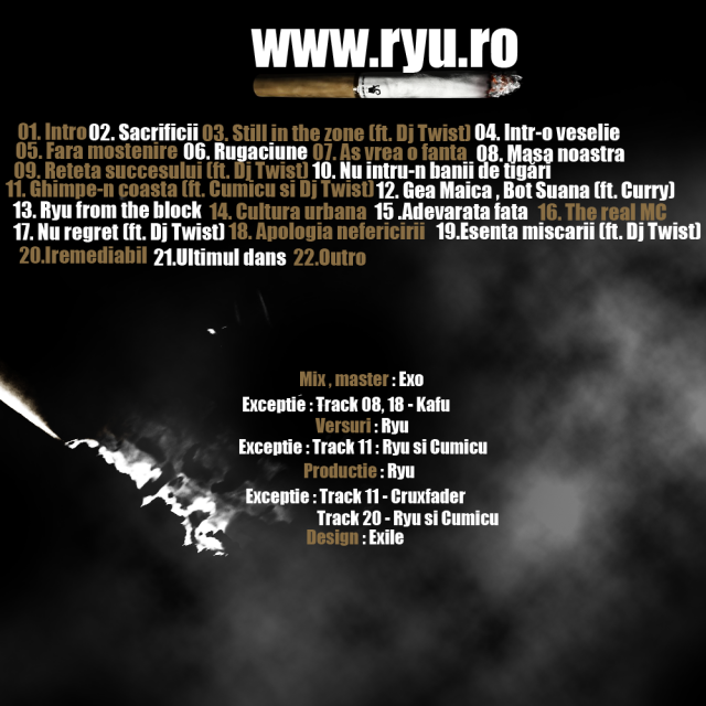 Ryu - Nu intru-n banii de tigari (2008) Ryu - Nu intru-n banii de tigari (2008)