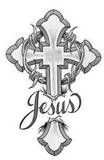 Jesus black and white cross Pictures, Images and Photos