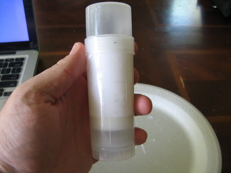 DIY Putting Arko Shave Stick Into Twist Up Container. TheShaveDen