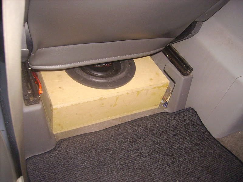 Underseat sub enclosure results are in. Nissan Titan Forum