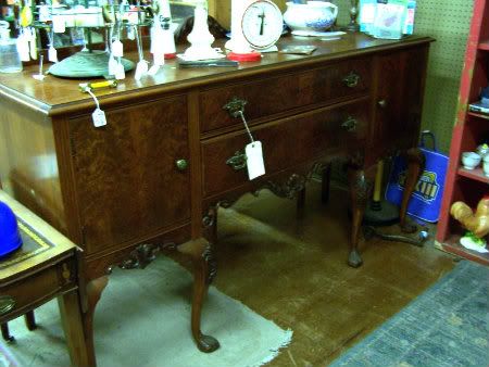 Mahogany console