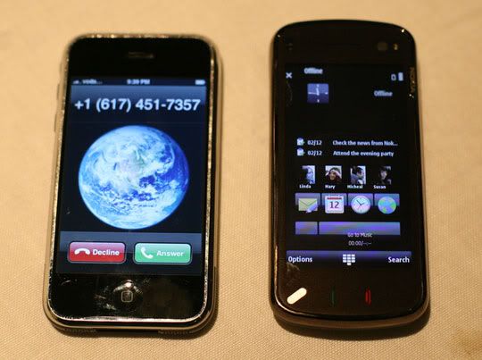 Apple iPhone vs Nokia N97