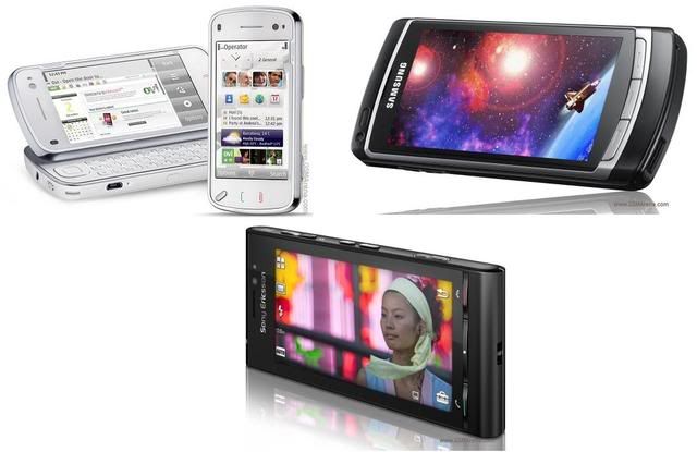 Nokia N97 vs Samsung Omnia HD vs Sony Ericsson Idou