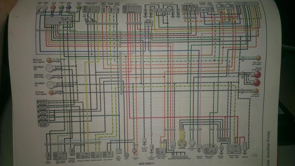 need wiring diagram for 1997 gsxr 600 (needs to have white wire