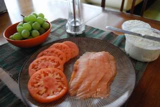 Lox and tomatoes