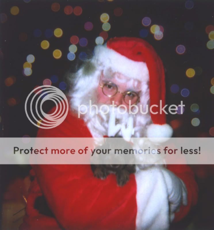 Jessica with Santa - 2004