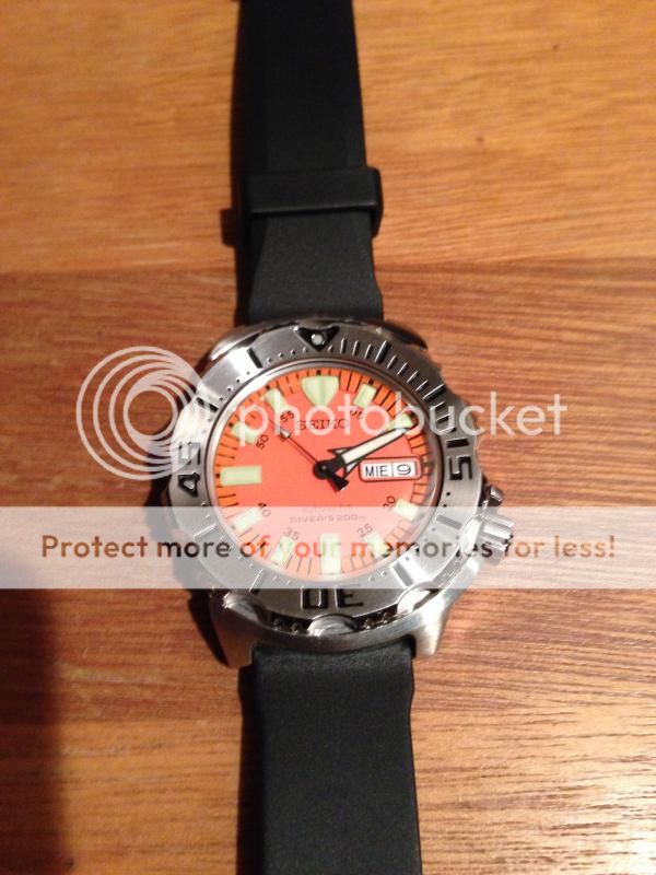 SOLD: Gen 1 Seiko Orange Monster + straps | WatchUSeek Watch Forums